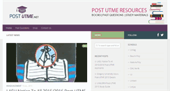 Desktop Screenshot of postutme.net